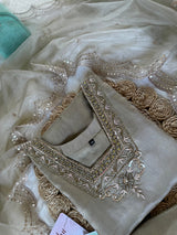 LAVNYA TISSUE SILK KURTI WITH PANTS AND DUPATTA